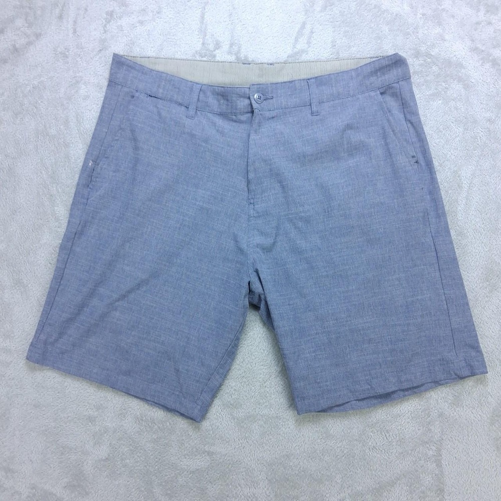 Burnside Mens Chino Shorts Blue Size 40 Casual Summer Streetcore Normcore